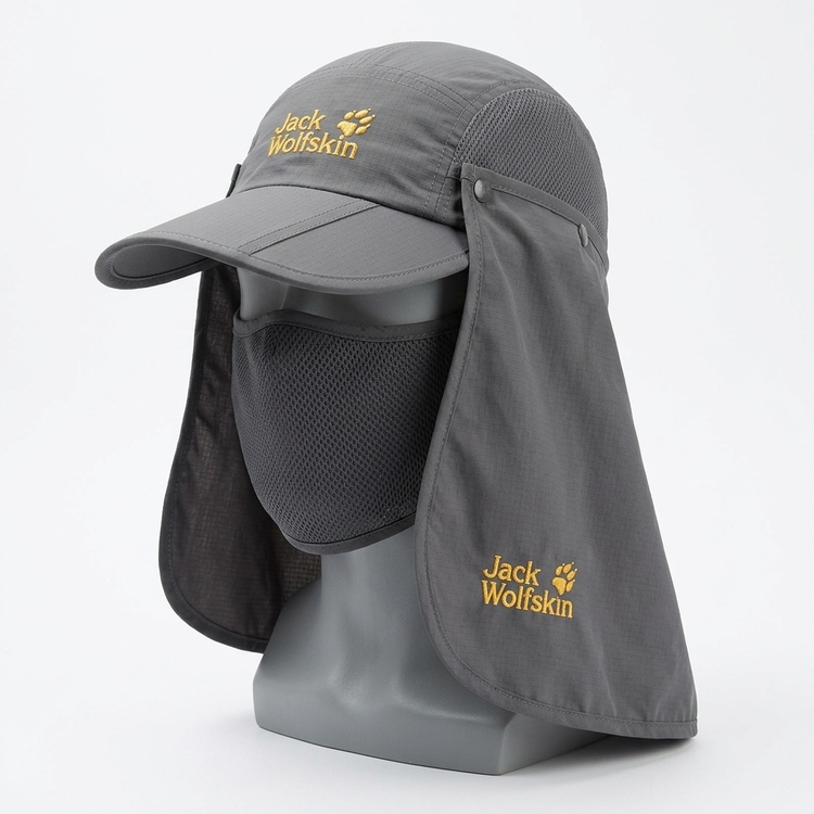 کلاه کوهنوردی سه تکه جک ولفسکین (Jack Wolfskin) با محافظ صورت و گردن