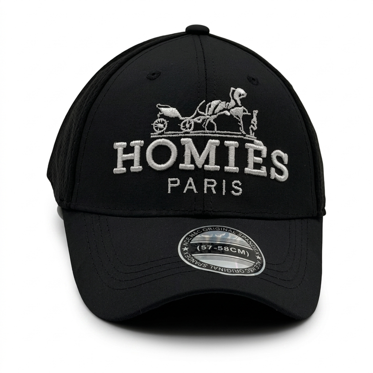 کلاه کپ اسپرت پشت فیت HOMIES PARIS کلاه گلدوزی شده یونیسکس