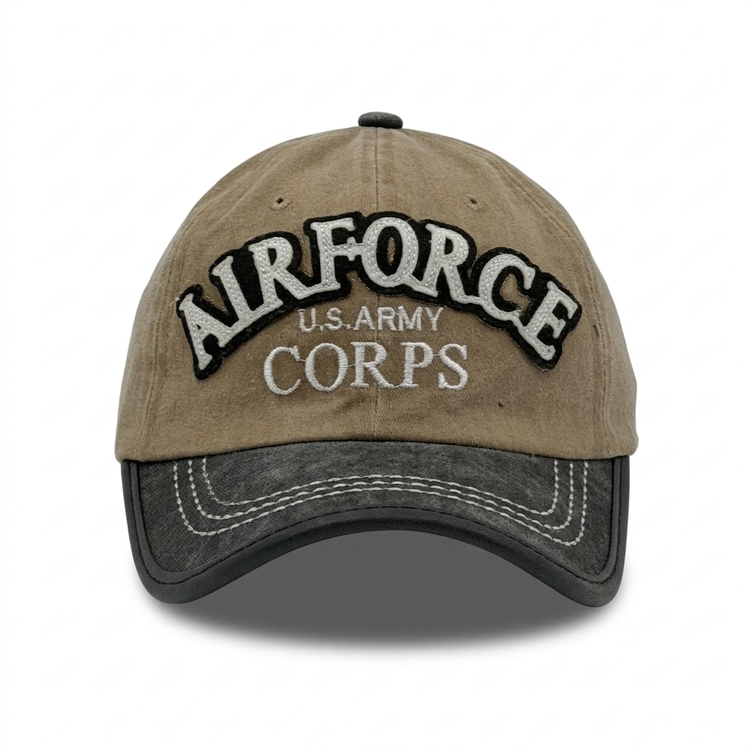 کلاه کپ بیسبالی کتان سنگشور طرح AIRFORCE