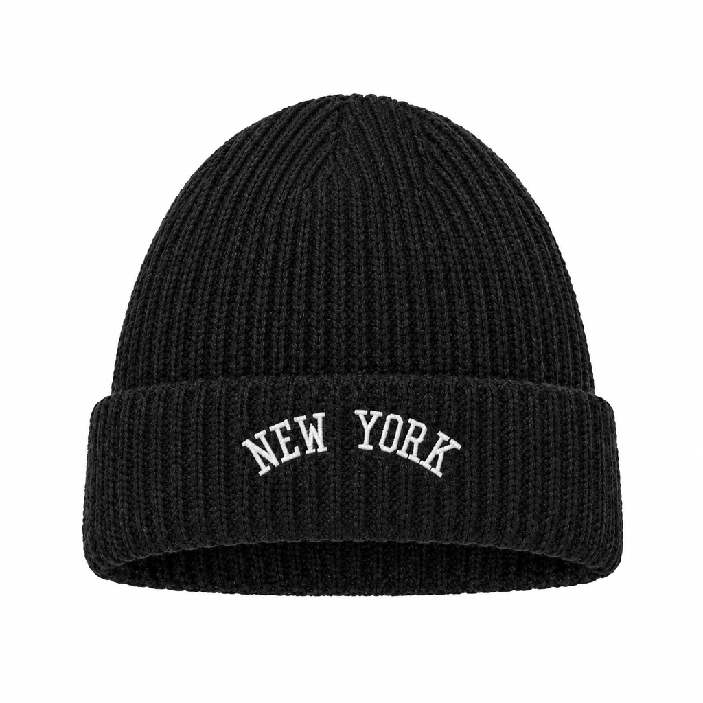 کلاه بافتنی مدل لئونی طرح NEW YORK کد NY-01
