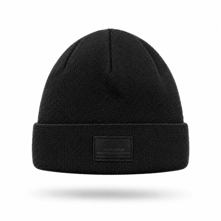 کلاه بافتنی مدل ZARA MAN لبه دوبل مارک چرمی کد LM-204 وارداتی